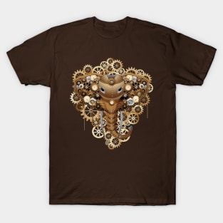 Steampunk Elephant Vintage Retro Style Machine T-Shirt
